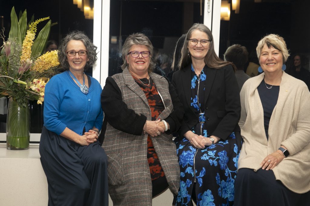 Helga Svendsen, Liz Kelly, Morgana Ryan, Leonie Morgan AM