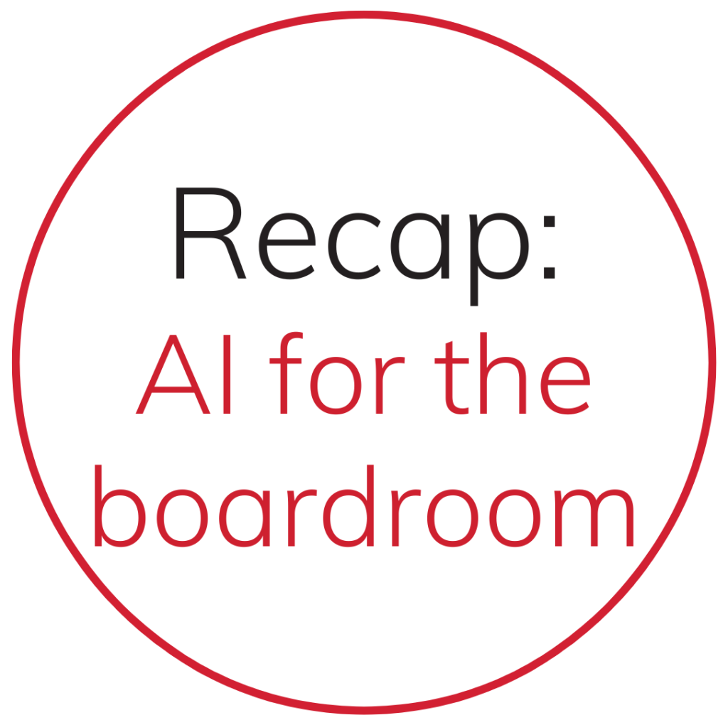 AI for the boardroom