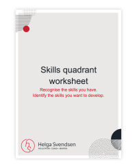 Helga Svendsen – Skills quadrant worksheet Helga Svendsen - Skills quadrant worksheet